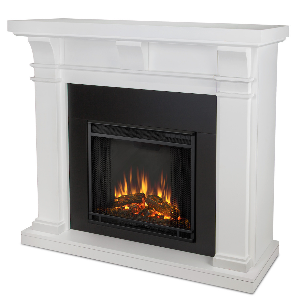 Electric Flame Fireplace
 Real Flame Porter Electric Fireplace in White