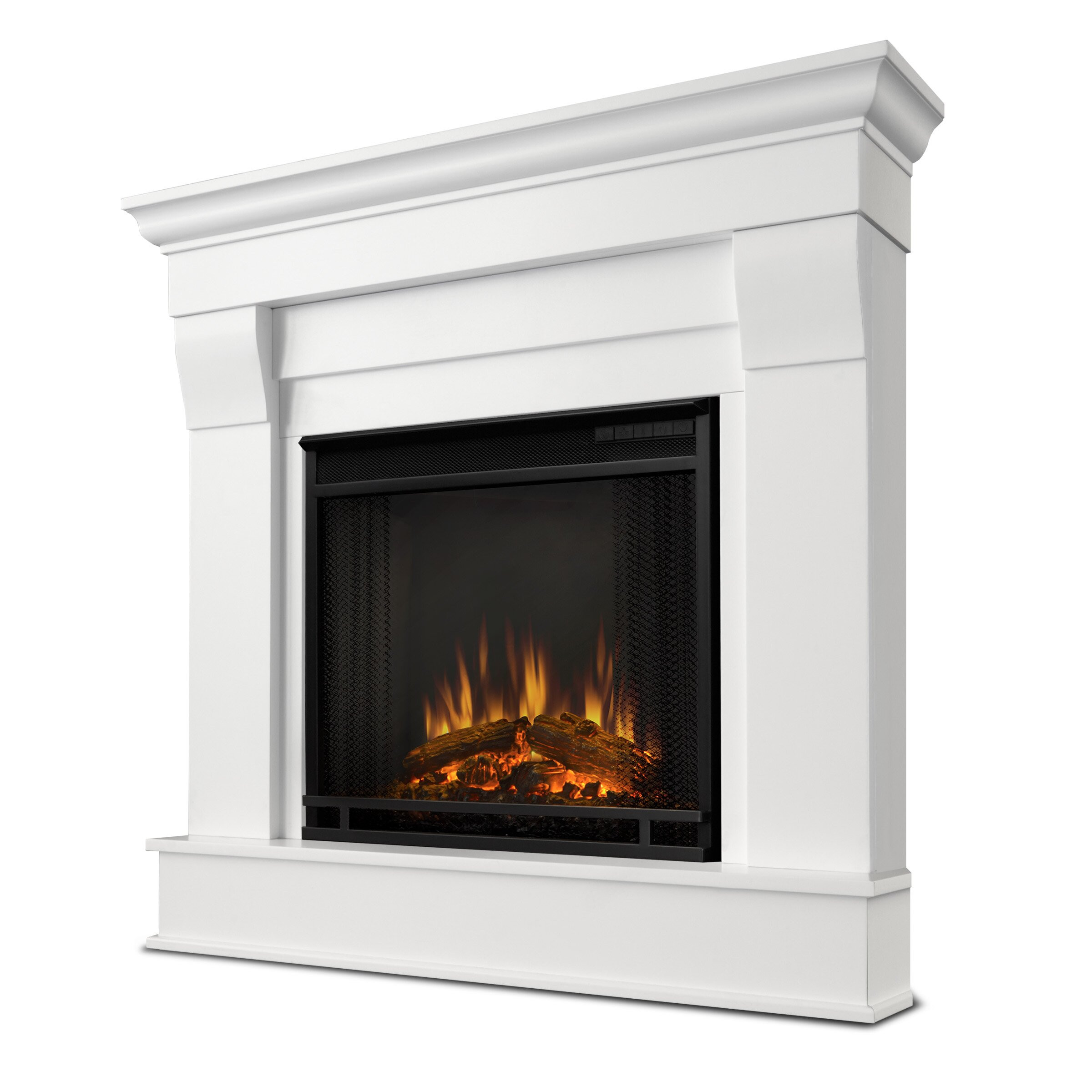 Electric Flame Fireplace
 Real Flame Chateau Corner Electric Fireplace & Reviews