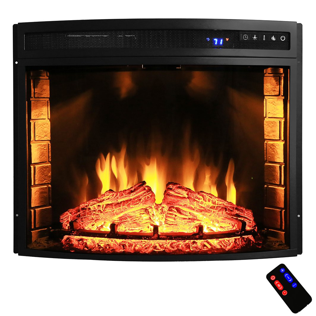 Electric Inserts Fireplace
 AKDY 28" Black Electric Firebox Fireplace Heater Insert