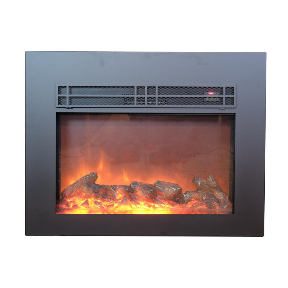 Electric Inserts Fireplace
 Y Decor True Flame 24 in Electric Fireplace Insert in