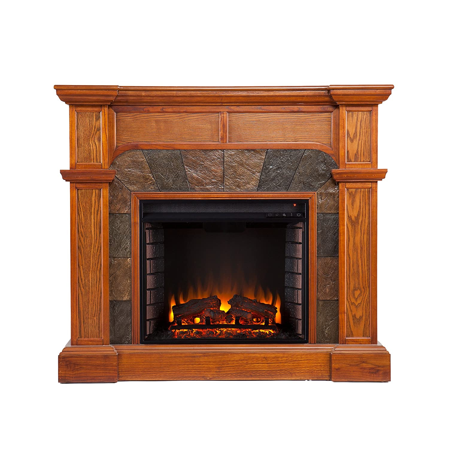 Fake Electric Fireplace
 5 Beautiful Faux Stone Electric Fireplaces