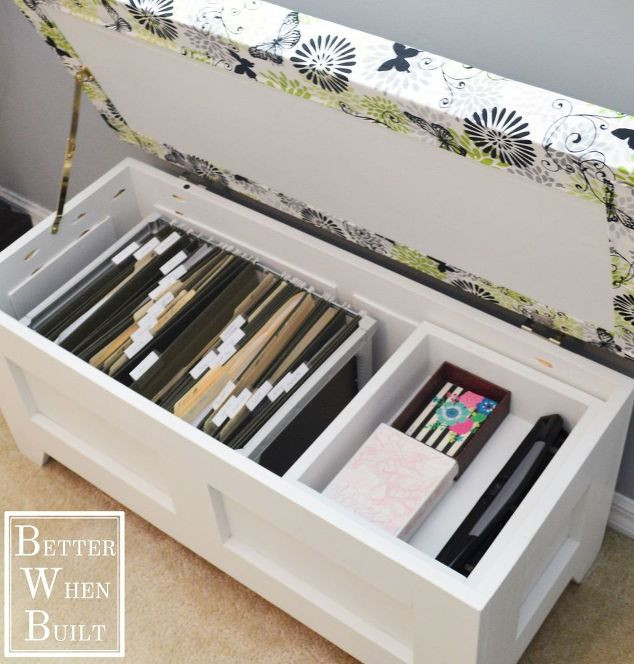 File Cabinet Storage Bench
 New Uses for Benches Genius Storage Benches