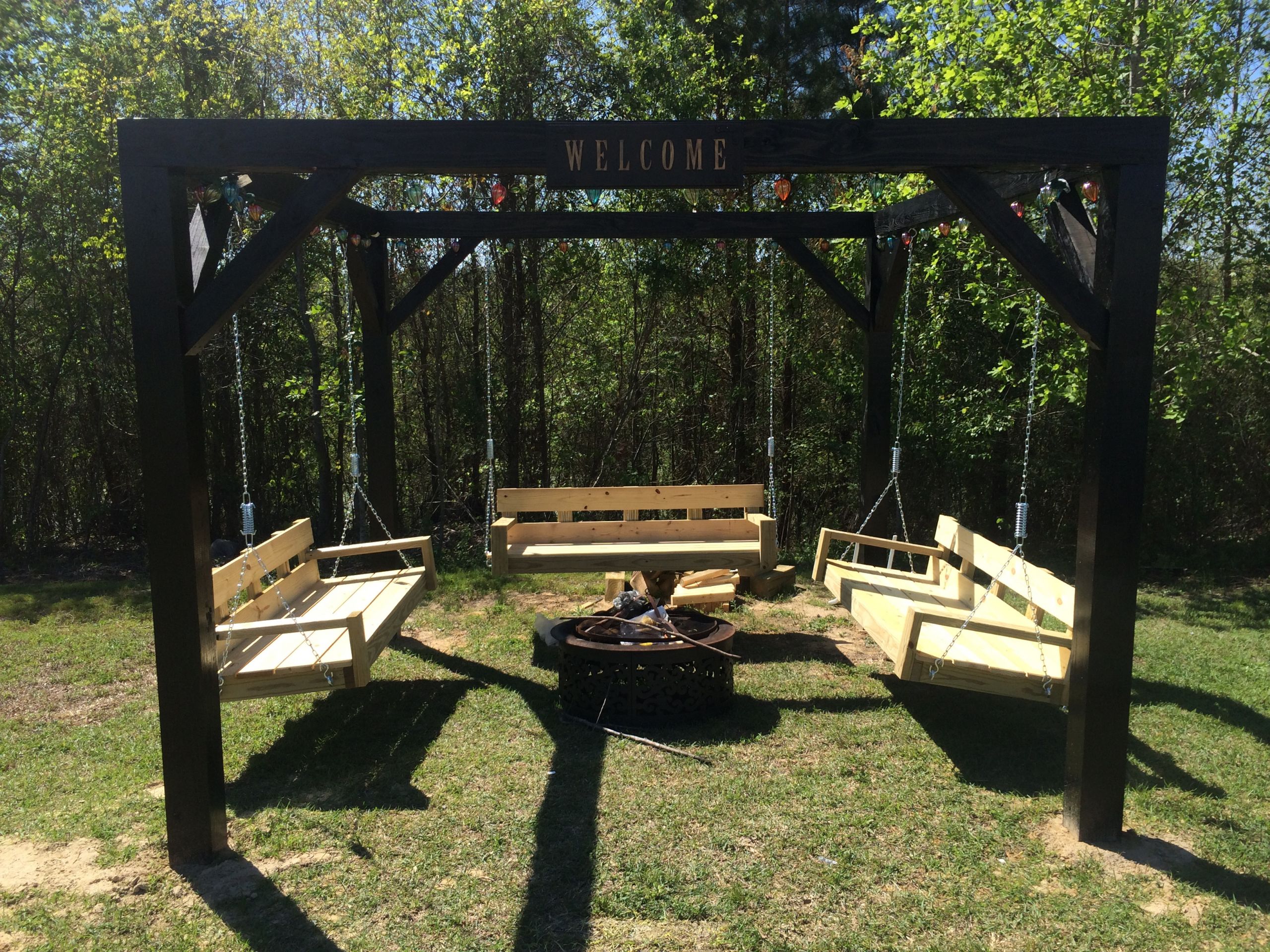 Fire Pit Swing Plans
 Ana White