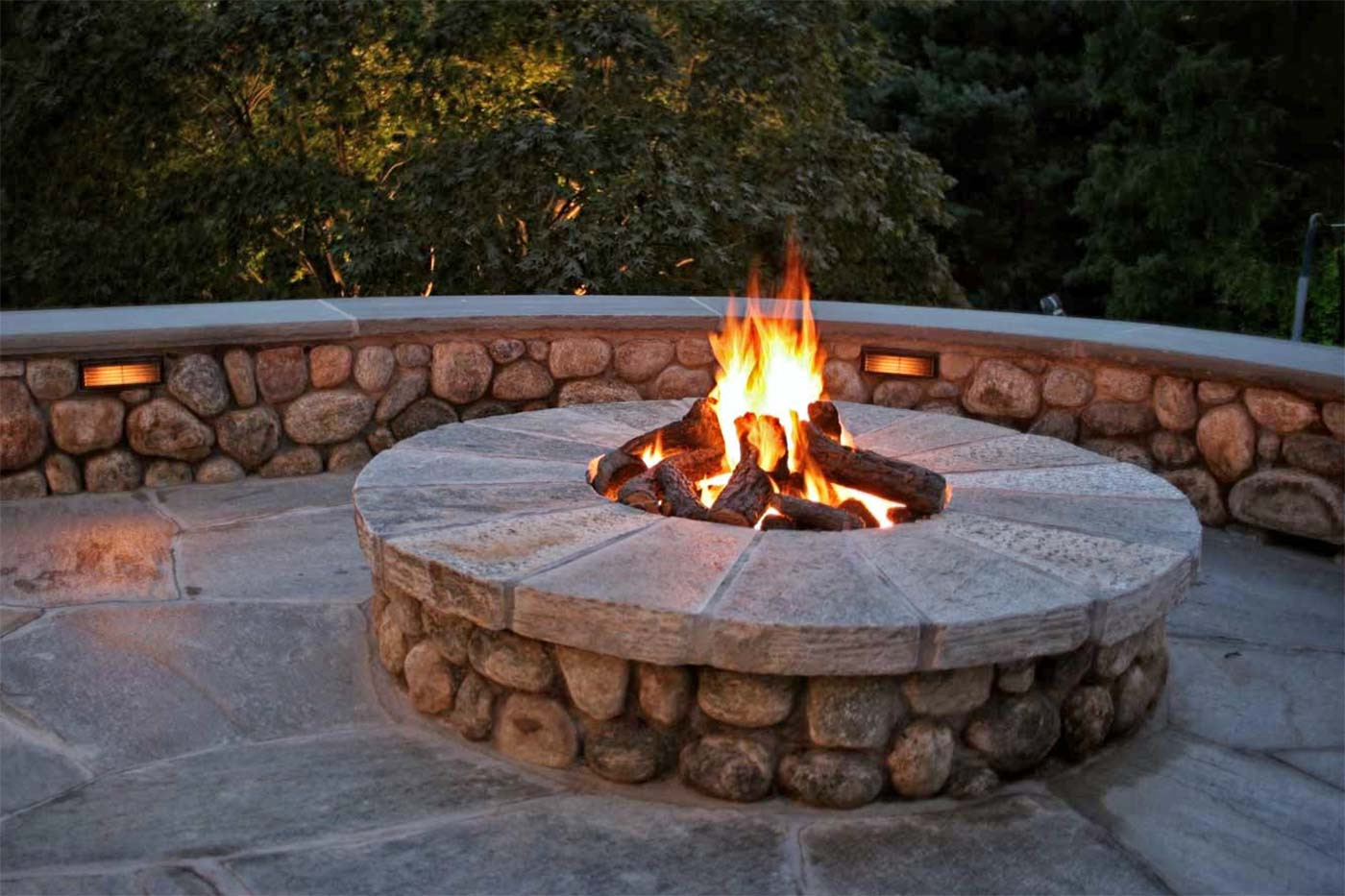 Fireplace Fire Pit
 CS Construction Outdoor fire pits and fireplaces