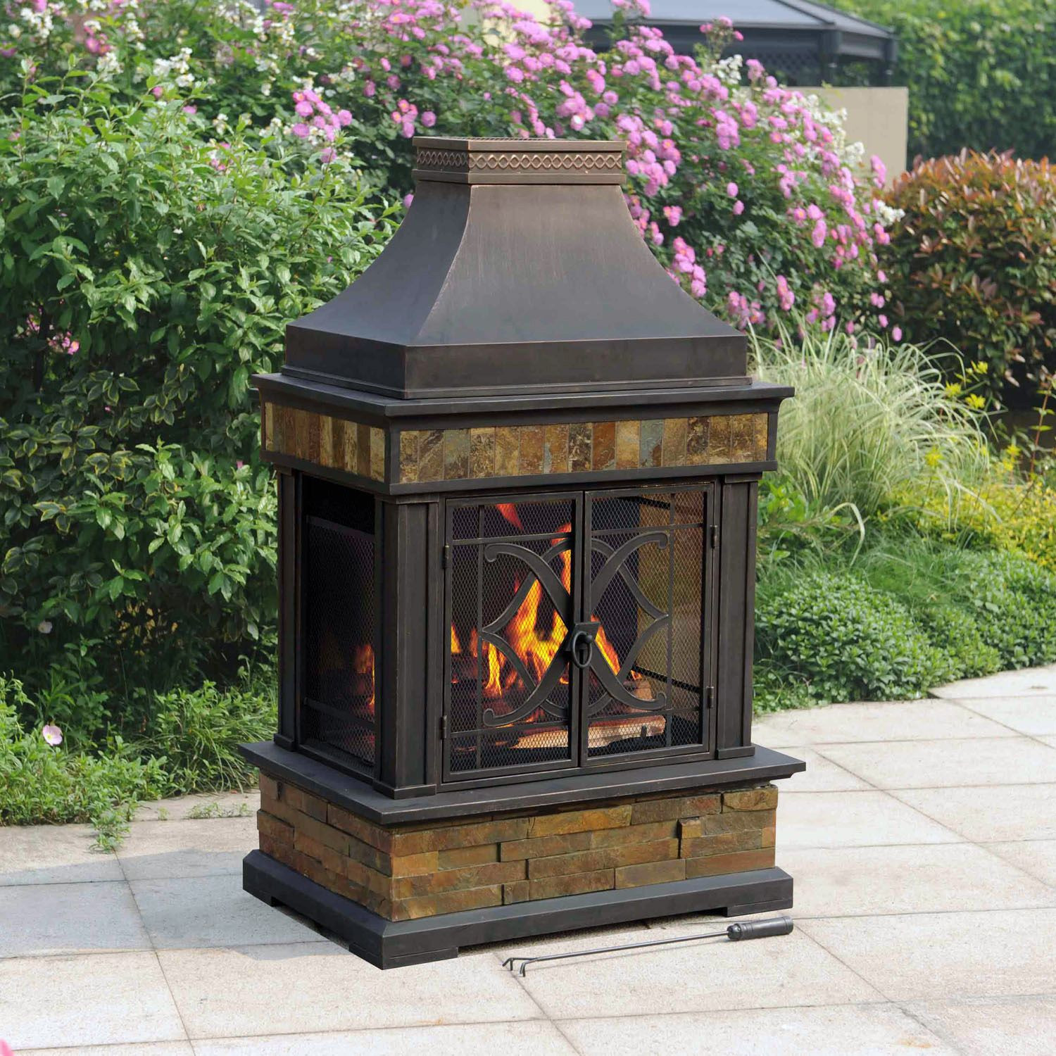 Fireplace Fire Pit
 Chimney Outdoor Fire Pit
