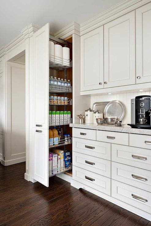 Floor To Ceiling Kitchen Pantry
 Floor to Ceiling Pull Out Pantry Cabinet Transitional