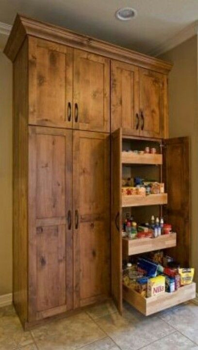 Floor To Ceiling Kitchen Pantry
 Floor to ceiling pantry cabinets with pull out shelving