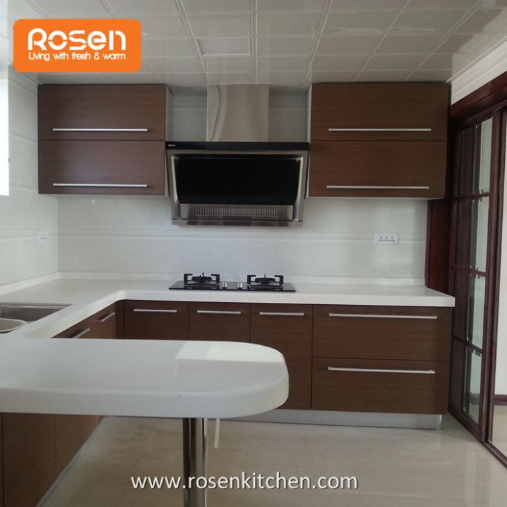 Formica Kitchen Cabinets
 China Customized Best Quality Brown Color Formica Slab