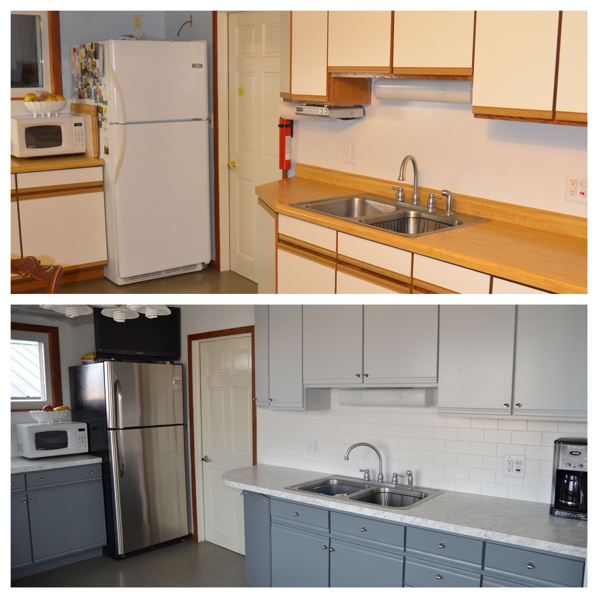 Formica Kitchen Cabinets
 Painting Formica Cabinets Before And After