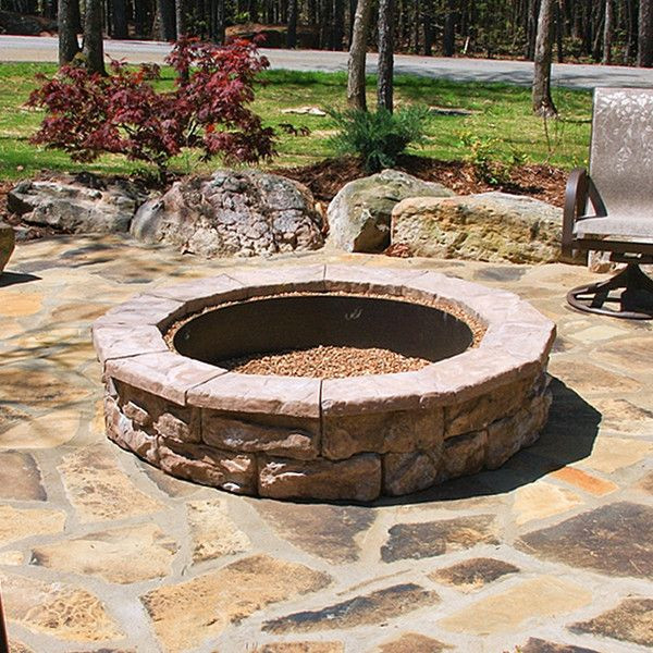 Fossil Stone Fire Pit
 The 25 best Stone fire pit kit ideas on Pinterest