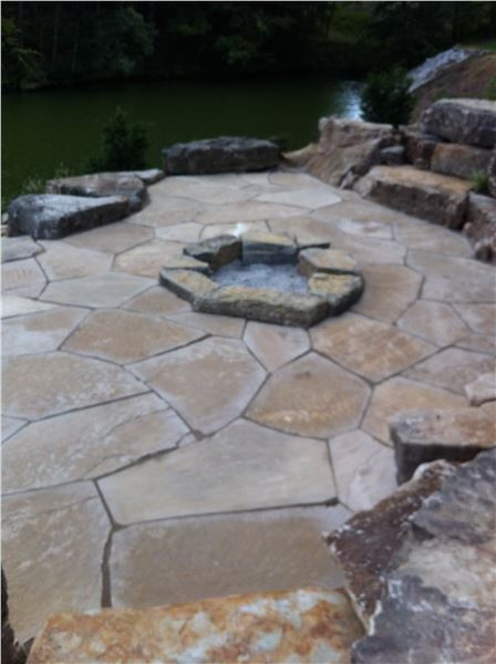 Fossil Stone Fire Pit
 Stone Fire Pits Earthworks Natural Stone
