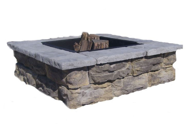 Fossil Stone Fire Pit
 Fossil Stone Concrete Wood Burning Fire Pit Table