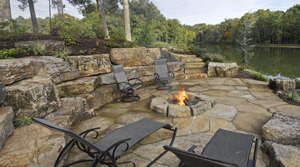 Fossil Stone Fire Pit
 Stone Fire Pits Earthworks Natural Stone