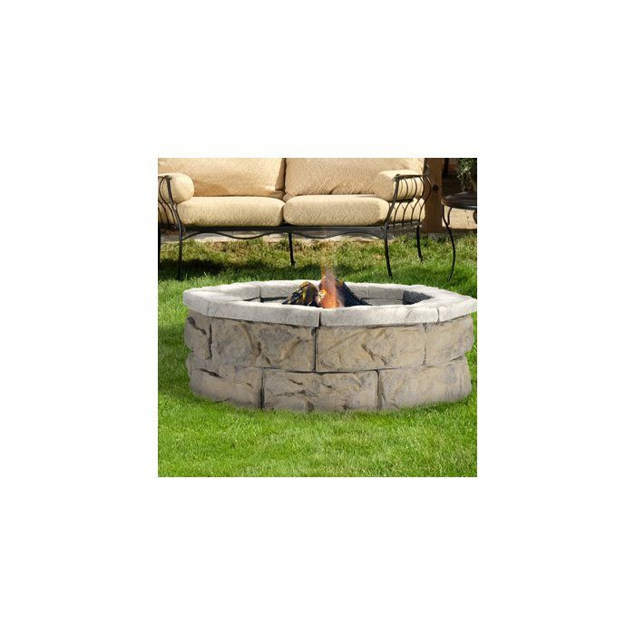 Fossil Stone Fire Pit
 Fossil Stone Wood Burning Fire Pit