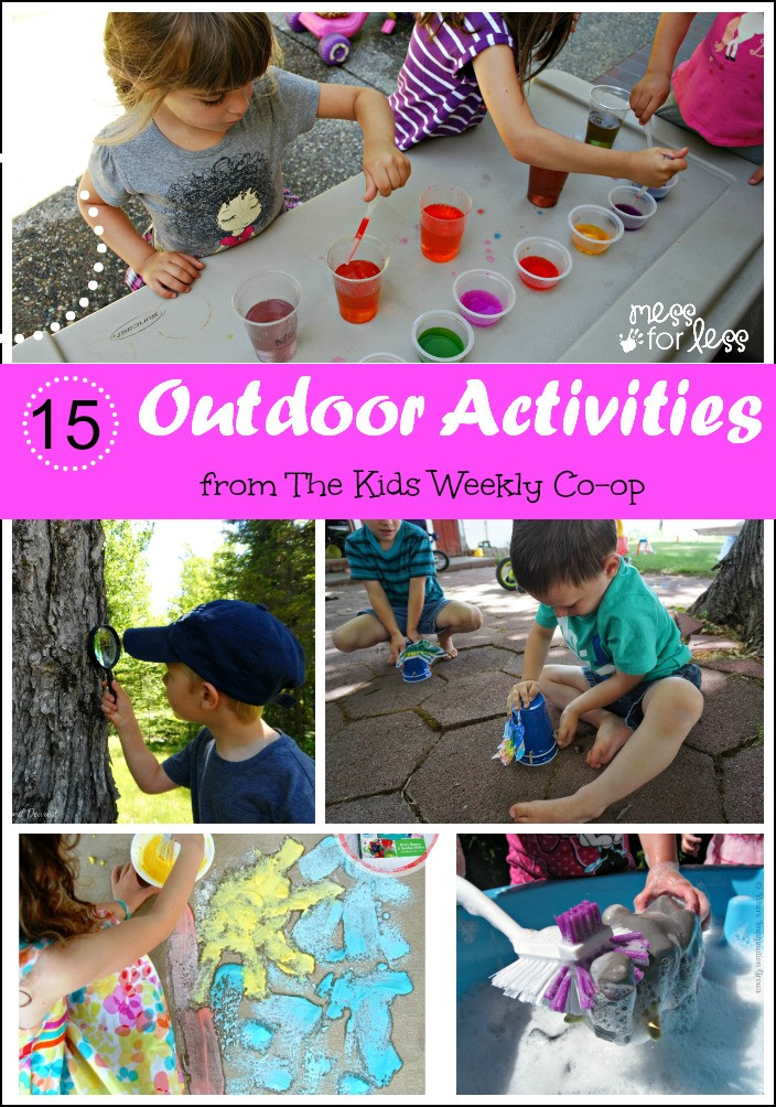 Fun Outdoor Activities For Kids
 15 Outdoor Activities The Kids Weekly Co Op Mess for Less