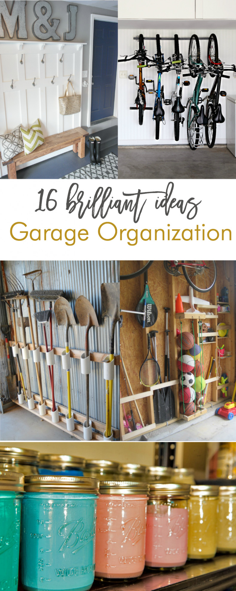 Garage Organizing Plans
 16 Brilliant DIY Garage Organization Ideas
