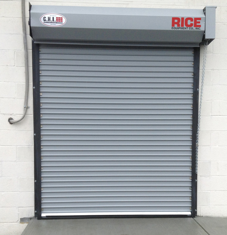 Garage Rollup Doors
 Rolling Steel Doors — Rice Equipment Co Loading Dock