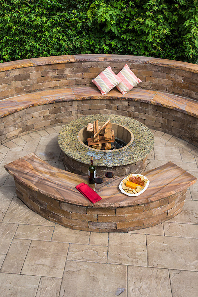 Gas Firepit Inserts
 Tips Cozy Up To A Warm Fire With Fire Pit Ring Lowes