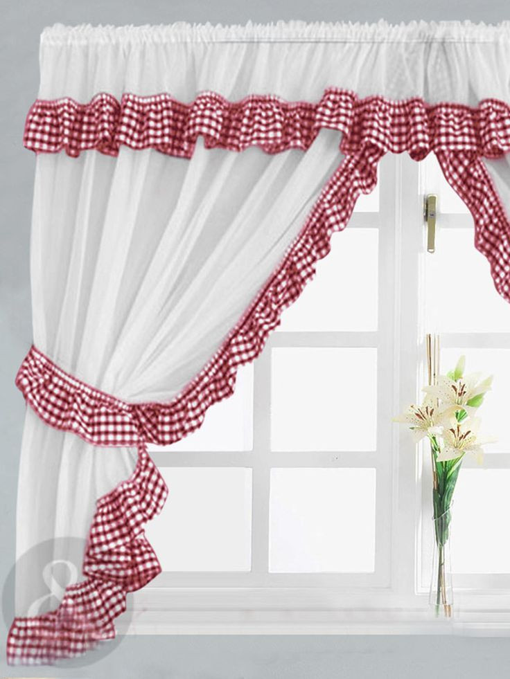 Gingham Kitchen Curtains
 Red Gingham Kitchen Curtains