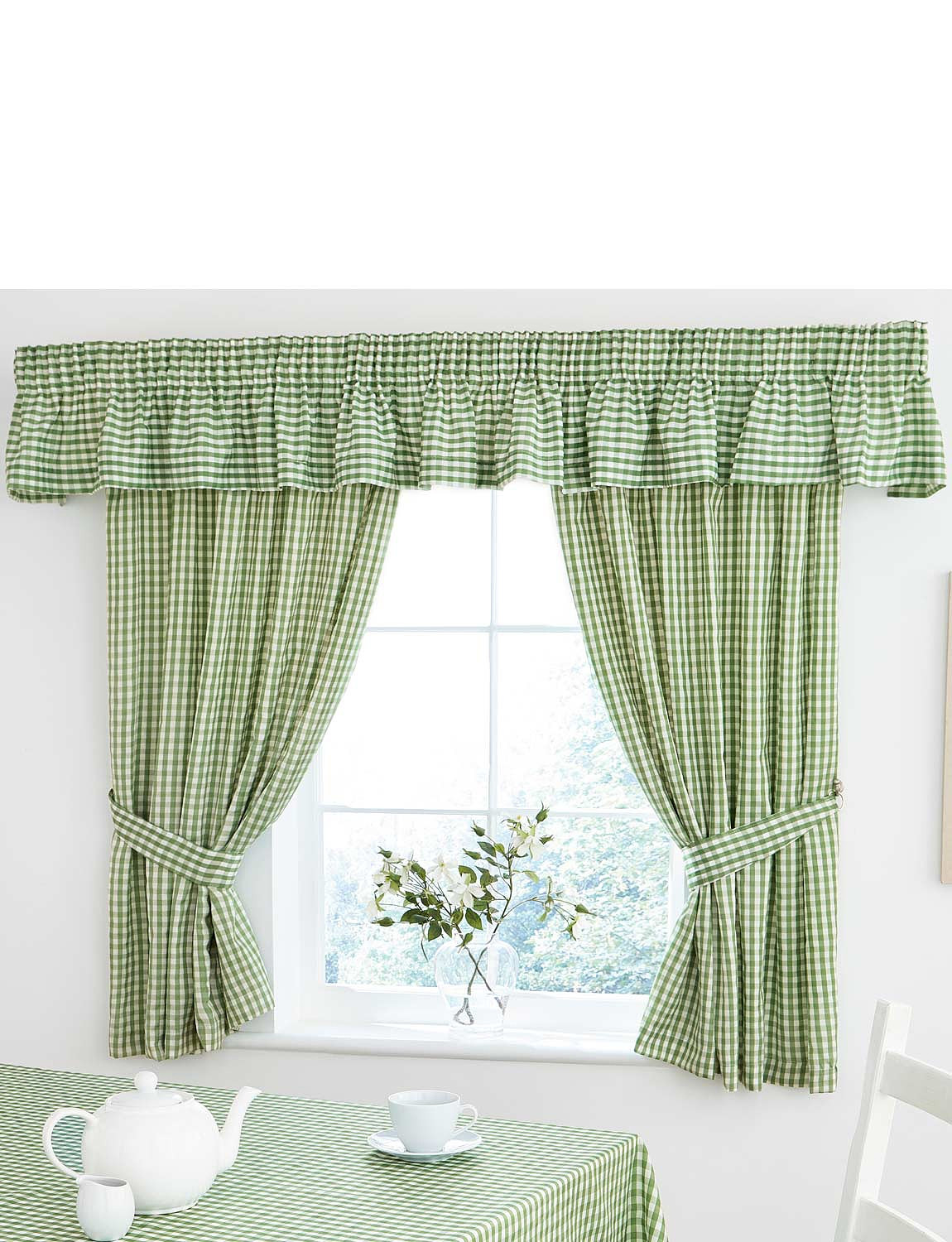 Gingham Kitchen Curtains
 Country Gingham Kitchen Curtains