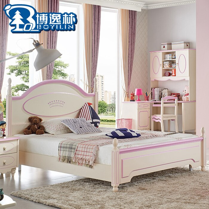 Girl Bedroom Suite
 Girls bed 12 m 15 Korean princess bed children s furniture