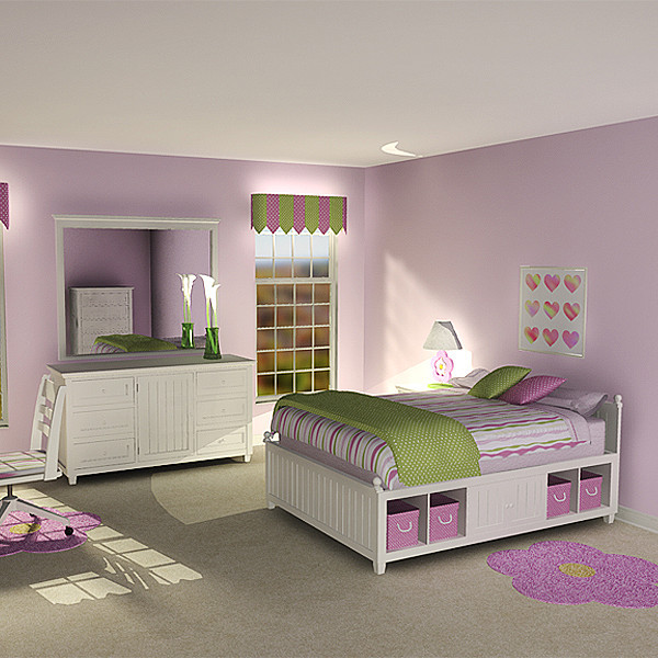 Girl Bedroom Suite
 3dsmax girl s bedroom suite