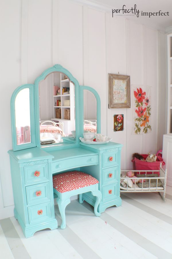 Girls Bedroom Vanity
 Ava s Room Reveal