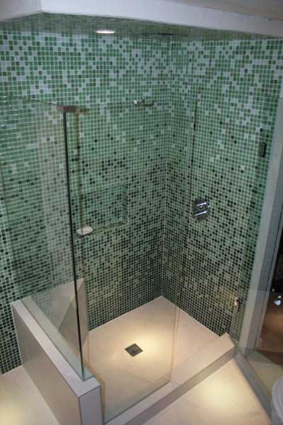 Glass Mosaic Bathroom Tiles
 Glass Tile Bathroom Look at the variety at