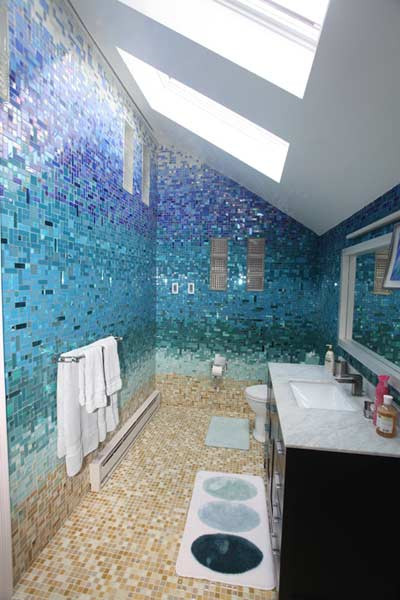 Glass Mosaic Bathroom Tiles
 Glass Tile Bathroom s at Susan Jablon