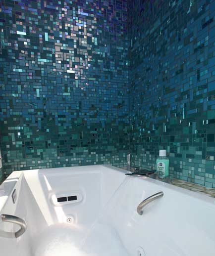 Glass Mosaic Bathroom Tiles
 Glass Tile Bathroom s at Susan Jablon