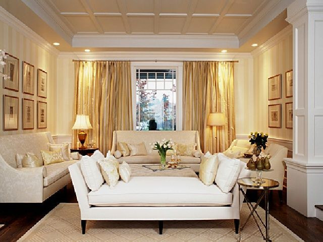 Gold Curtains Living Room
 Formal Living Room Design Ideas With Gold Curtain Elegant