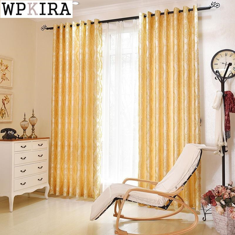Gold Curtains Living Room
 Aliexpress Buy Shading rate Gold Curtains For