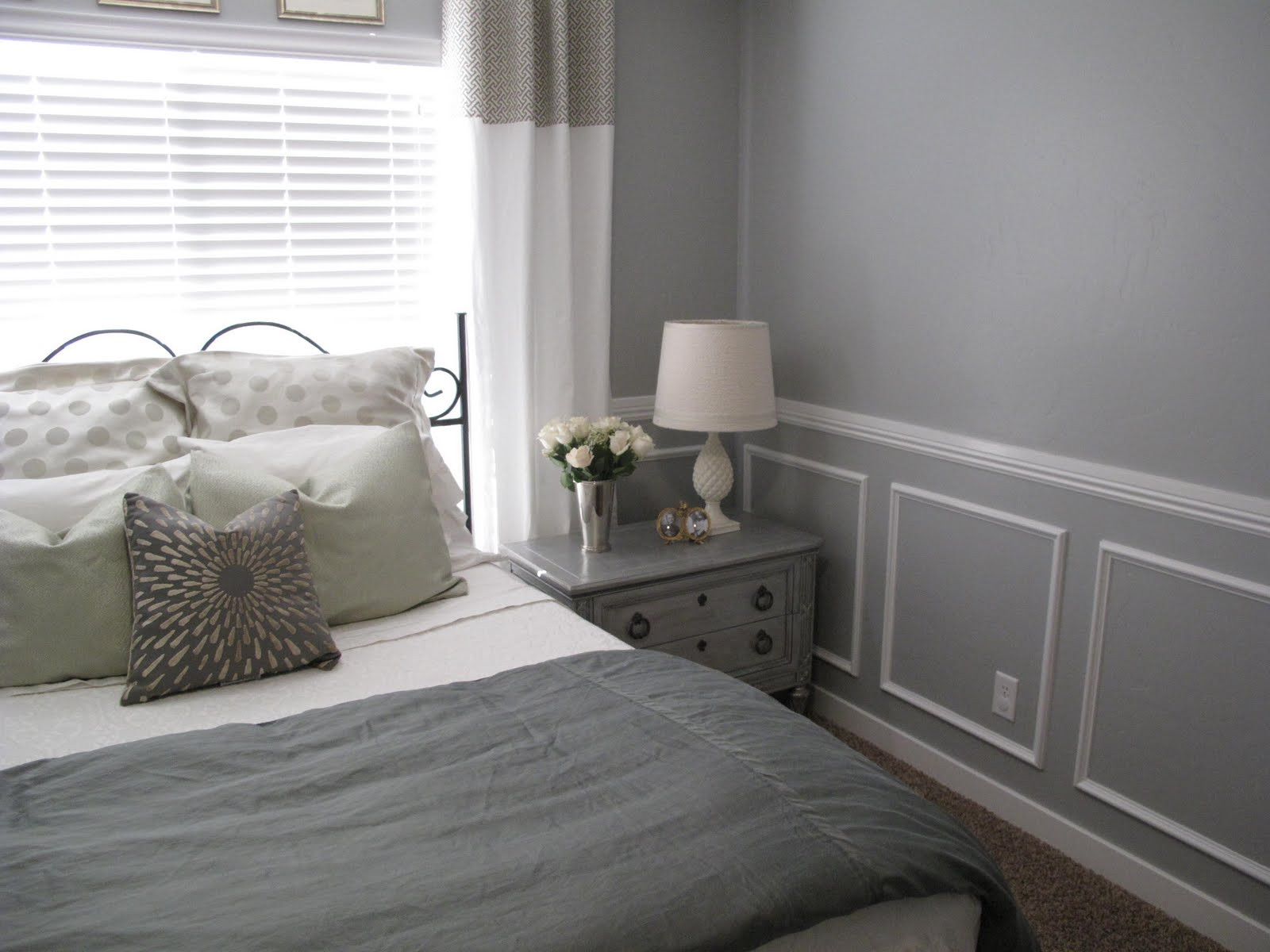 Gray Bedroom Paint
 Little Miss Penny Wenny Master Bedroom Makeover Reveal