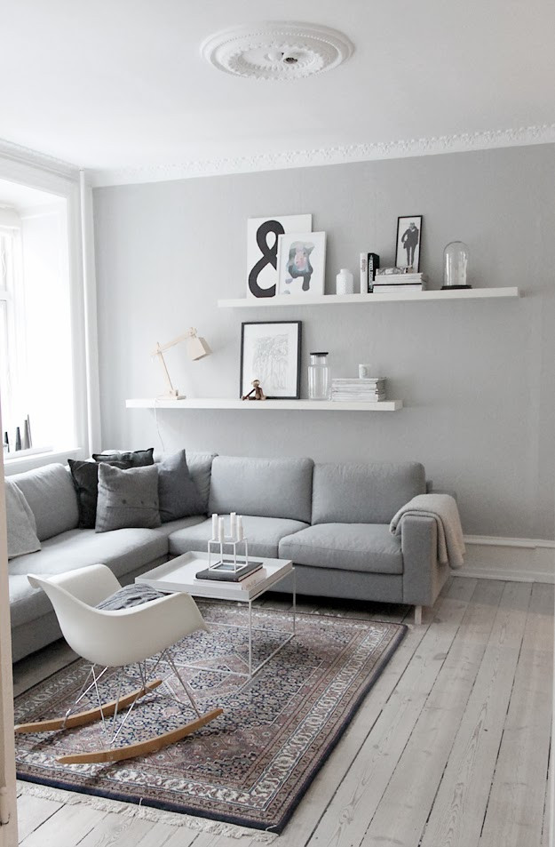 Gray Wall Living Room
 decordots Interior inspiration