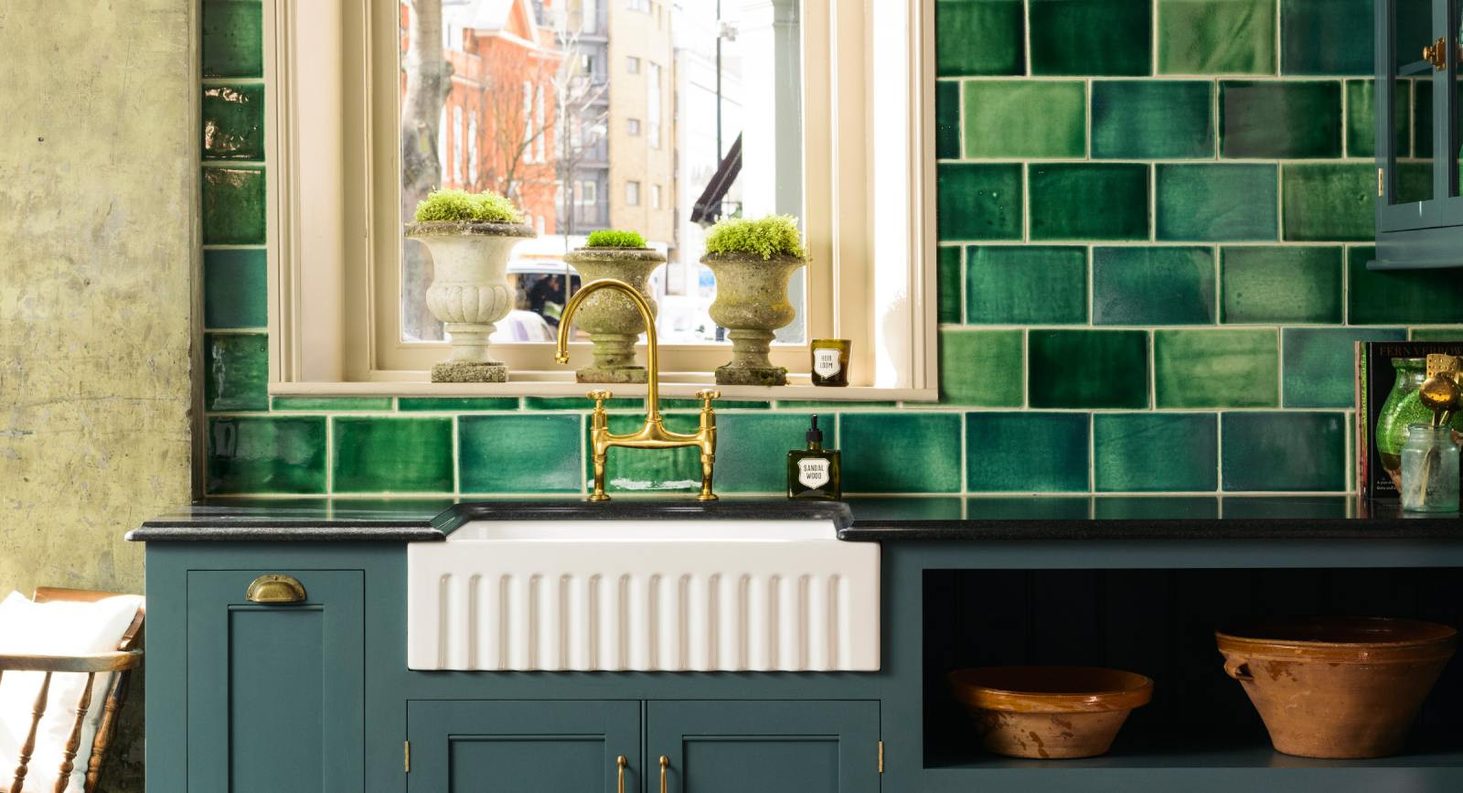 Green Kitchen Tiles
 Emerald Green London Tiles