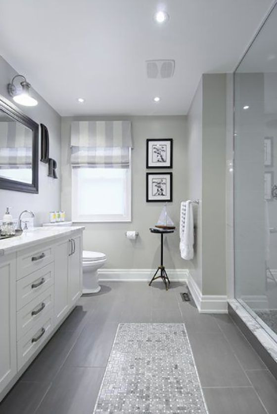 Grey Bathroom Floor Tiles
 37 light gray bathroom floor tile ideas and pictures