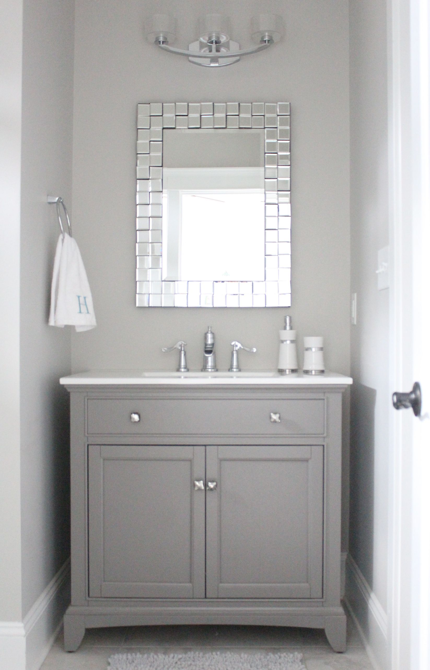 Grey Bathroom Mirror
 Home The Month Lake House Sources Simple Stylings