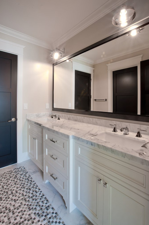 Grey Bathroom Mirror
 Gray Framed Bathroom Mirror Design Ideas