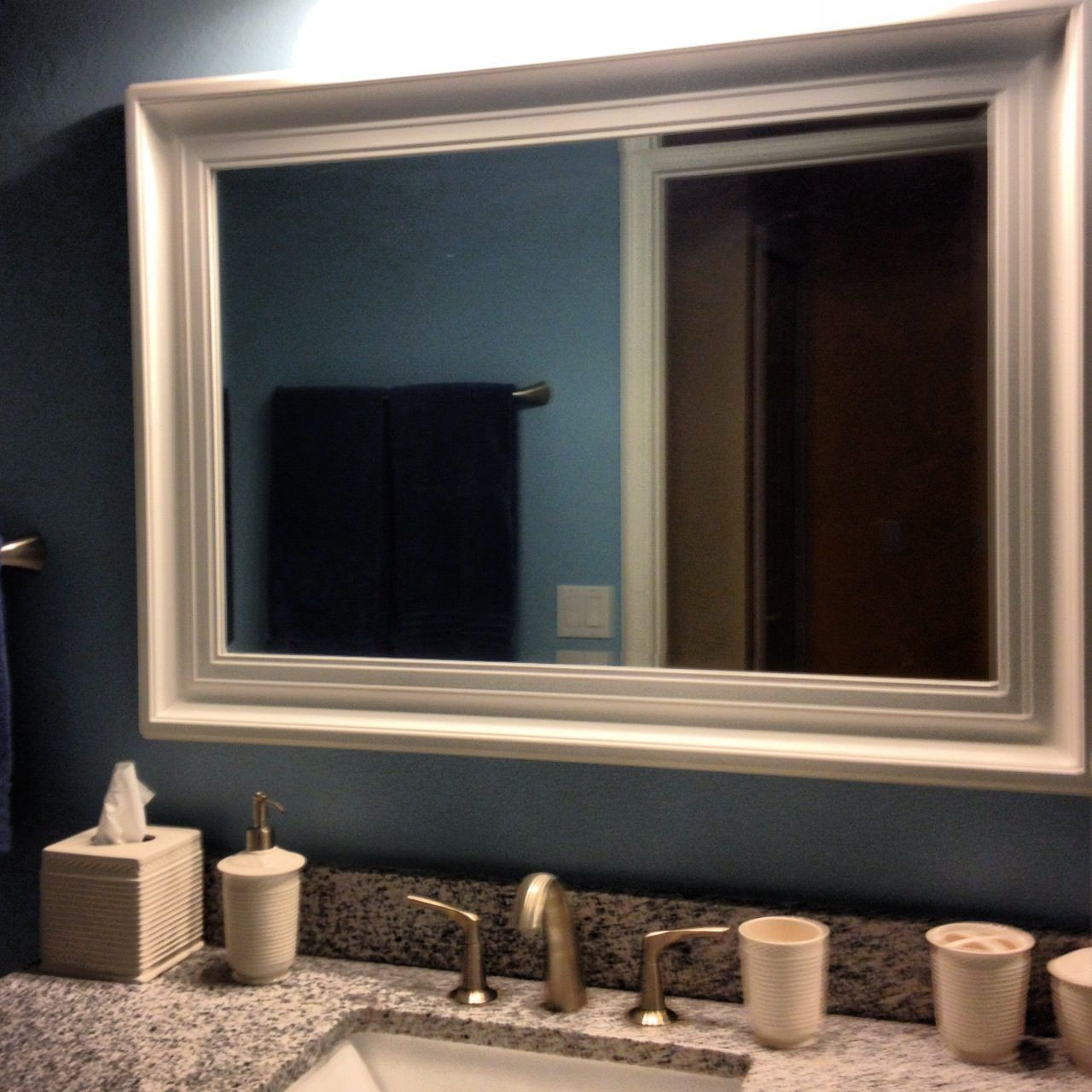 Grey Bathroom Mirror
 Tips Framed Bathroom Mirrors MidCityEast