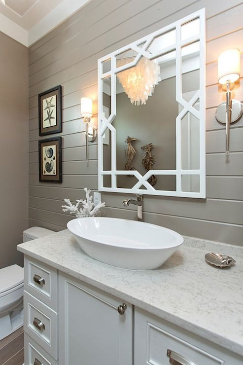 Grey Bathroom Mirror
 e Mirror Seven Ways The Vero Lacquered Trellis Mirror