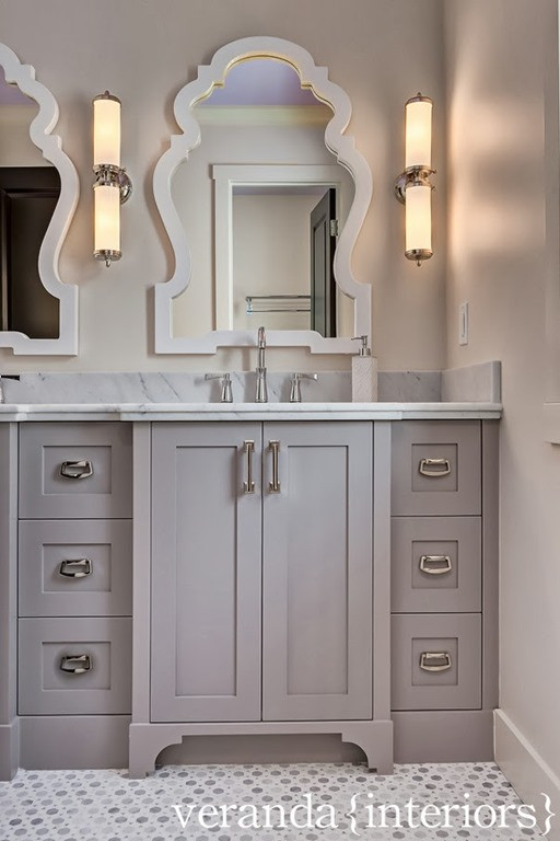 Grey Bathroom Mirror
 Five Ways to Update a Bathroom