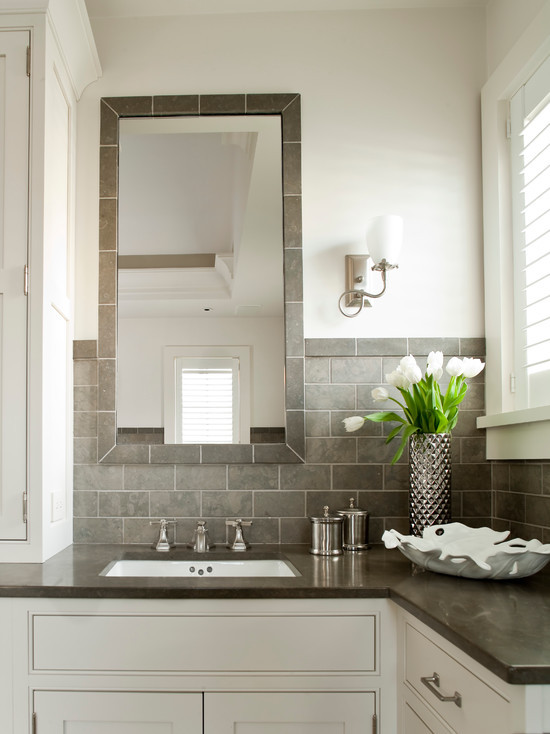 Grey Bathroom Mirror
 Grey Bathroom Vanity Design Ideas