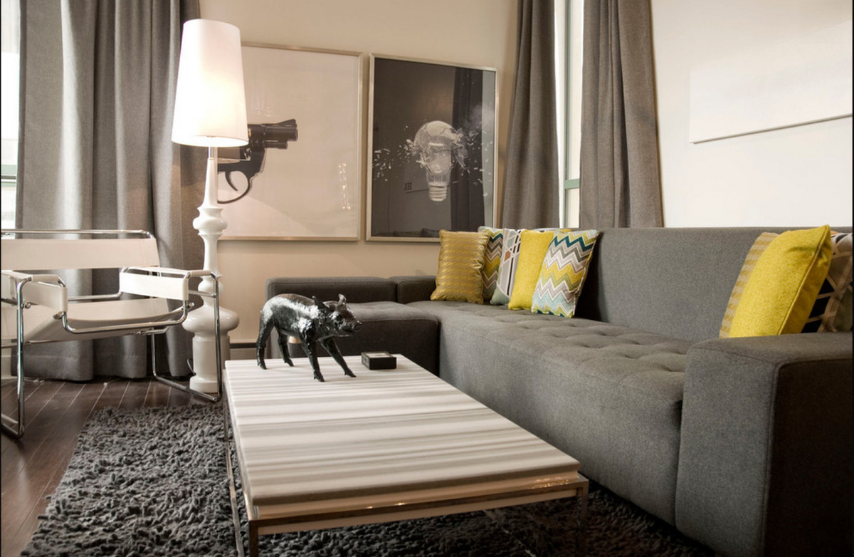 Grey Couch Living Room Decor
 modern decor gray couch walls
