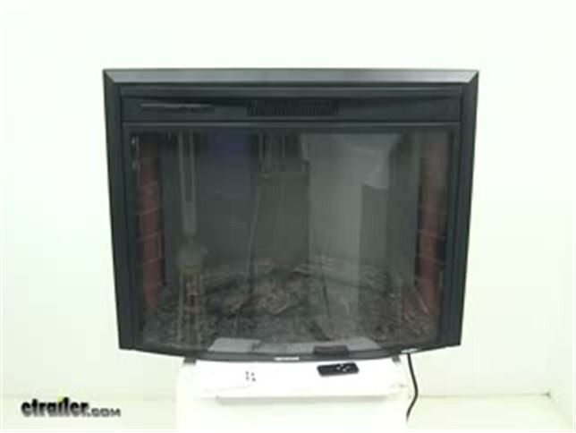 Greystone Electric Fireplace
 Greystone 28" Curved Electric Fireplace with Logs