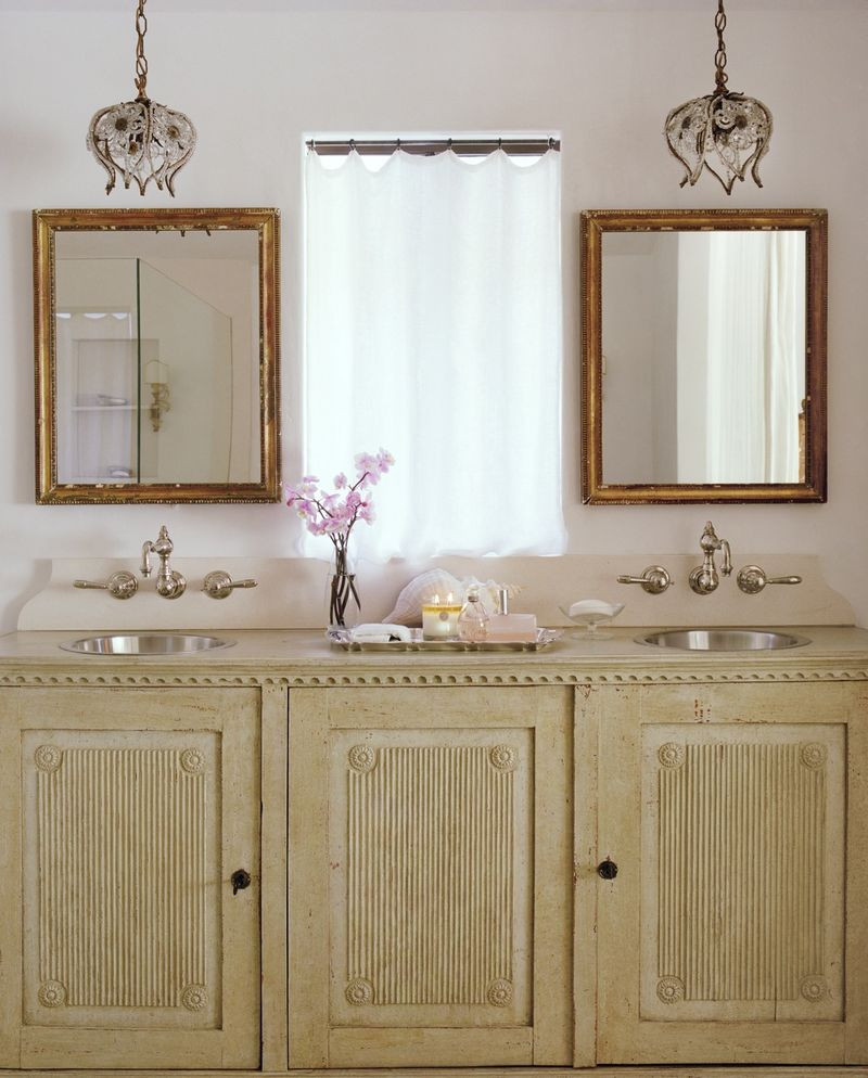 Hanging Bathroom Vanity
 8 Beautiful Bathroom Updates Lindsay Hill Interiors