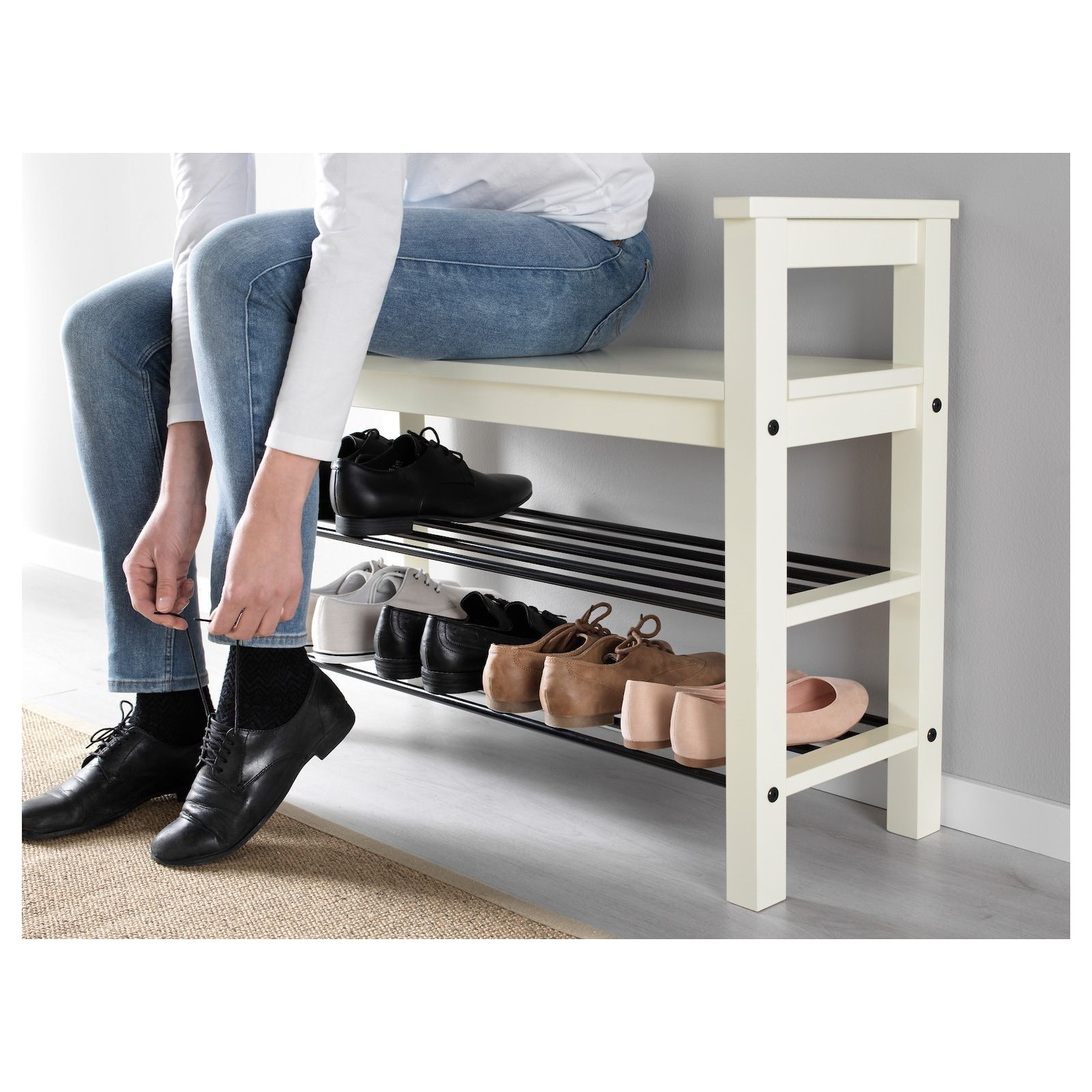 Hemnes Bench With Shoe Storage
 HEMNES Bench with shoe storage white 33 1 2x12 5 8