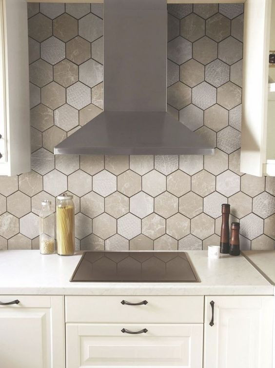 Hexagon Kitchen Tiles
 15 Edgy Hexagon Tile Kitchen Backsplashes Shelterness