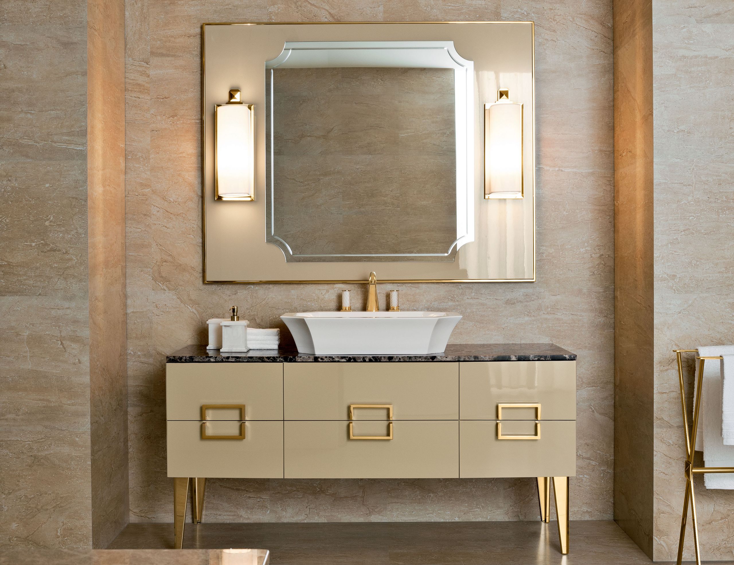High End Designer Bathroom Vanity