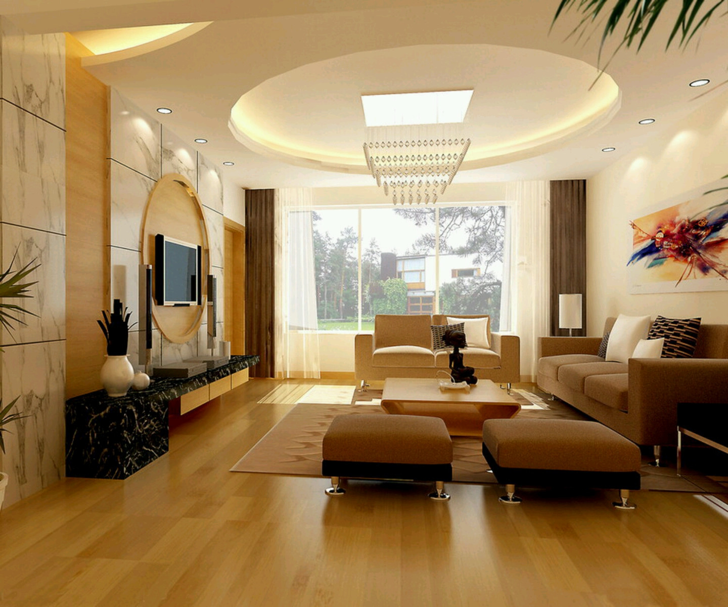 Home Decor Living Room
 Modern interior decoration living rooms ceiling designs