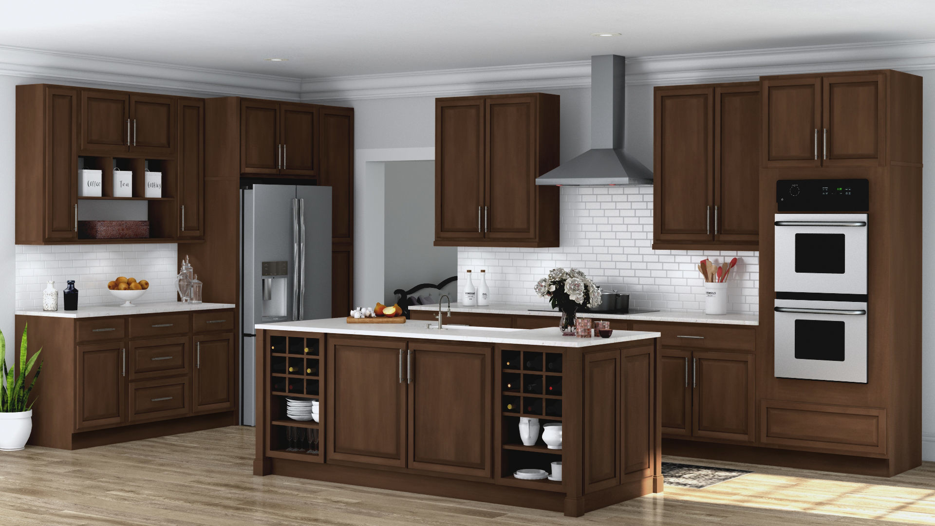 Home Depot Kitchen Cabinet
 Hampton Wall Kitchen Cabinets in Cognac – Kitchen – The